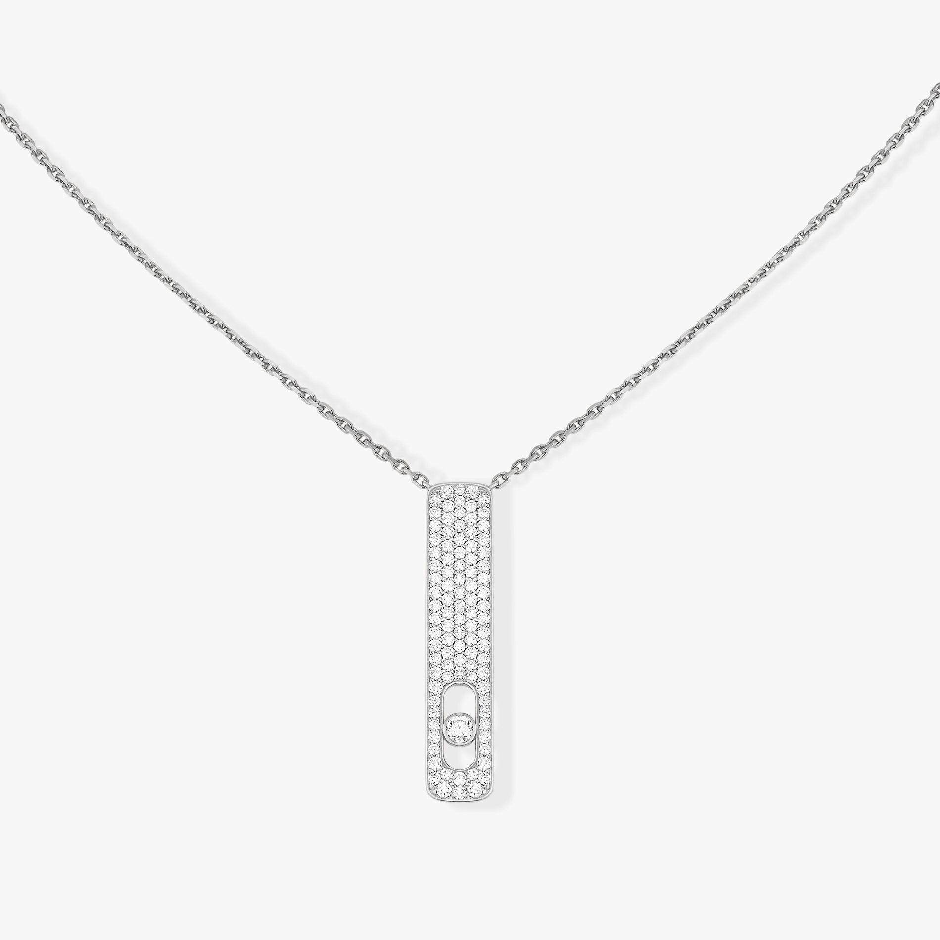 [Clover Jewelry]MY FIRST DIAMOND PAVED NECKLACE