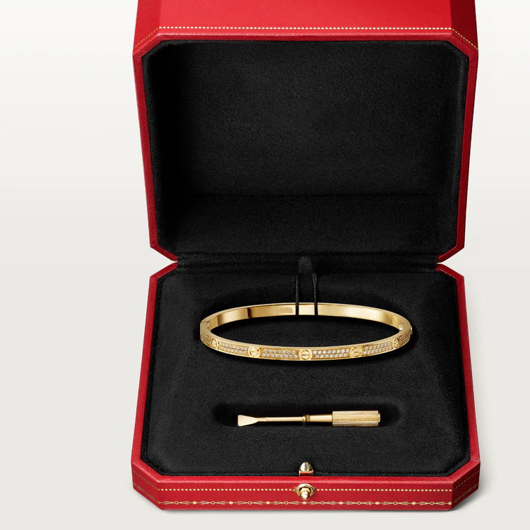 [Clover Jewelry]LOVE BRACELET 3.65MM DIAMOND-PAVED