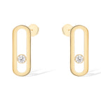 [Clover Jewelry]MOVE UNO SMALL 1 DIAMOND EARRINGS
