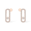 [Clover Jewelry]MOVE UNO STUD DIAMOND PAVED EARRINGS