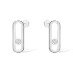 [Clover Jewelry]MOVE UNO SMALL 1 DIAMOND EARRINGS