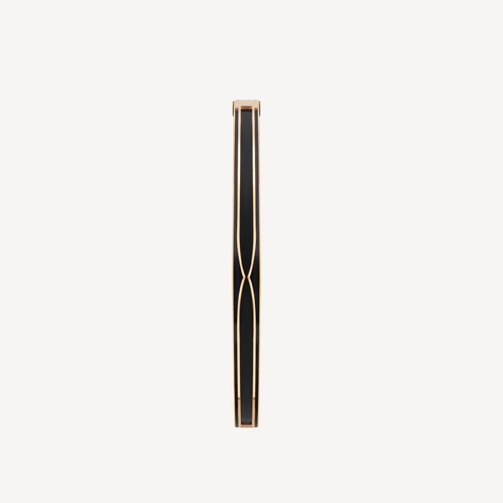 [Clover Jewelry]ZERO 1 PINK GOLD WITH MATTE BLACK CERAMIC BRACELET