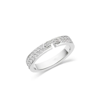 [Clover Jewelery]ALLIANCE LIENS VIDENCE PAVED DIAMOND 4MM RING