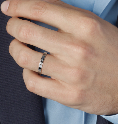 [Clover Jewelery]ALLIANCE LIENS VIDENCE 3MM RING