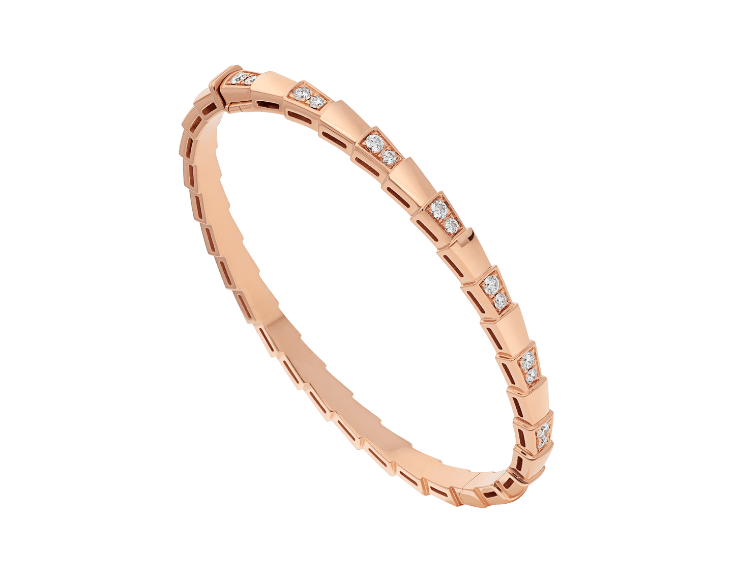 [Clover Jewelry]SERPENTI SMALL BRACELET PINK GOLD DIAMOND
