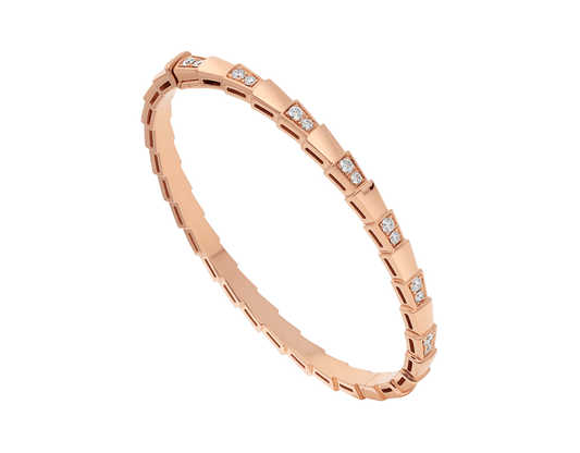 [Clover Jewelry]SERPENTI SMALL BRACELET PINK GOLD DIAMOND