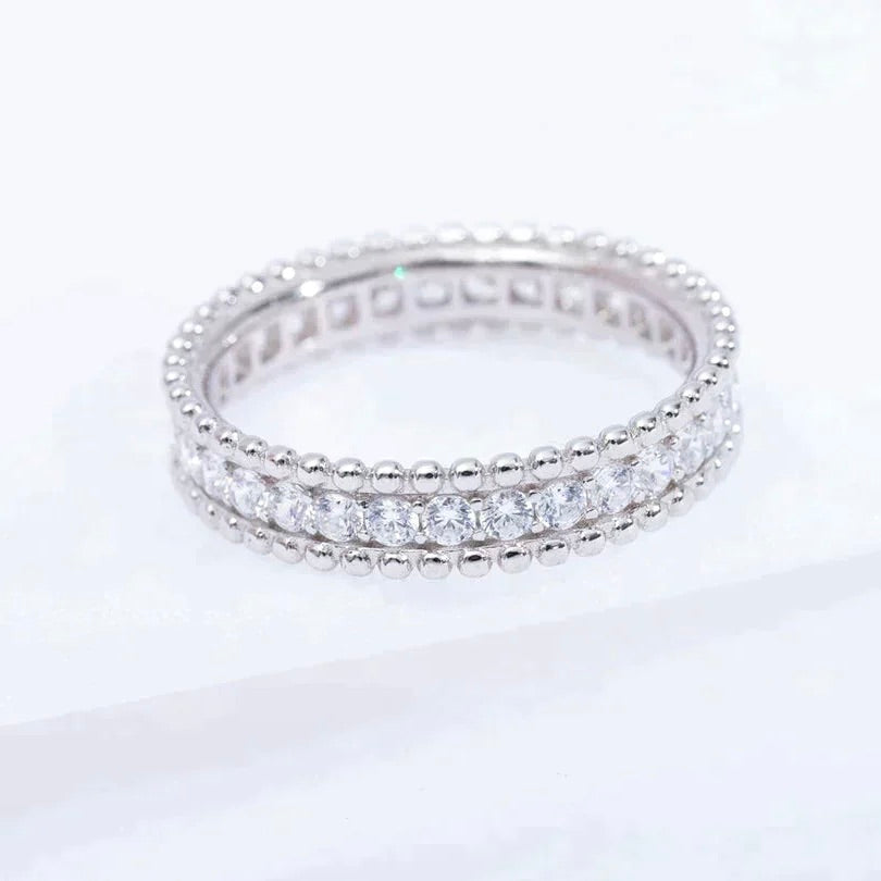 [Clover Jewellery] PERLEE DIAMANT SILBERRING