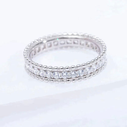 [Clover Jewellery] PERLEE DIAMANT SILBERRING