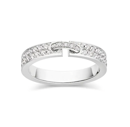 [Clover Jewelery]ALLIANCE LIENS VIDENCE PAVED DIAMOND 4MM RING