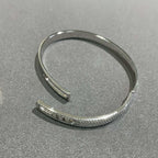 [Clover Jewelry]Move Noa Rose Gold Pavé Diamond Bangle Bracelet