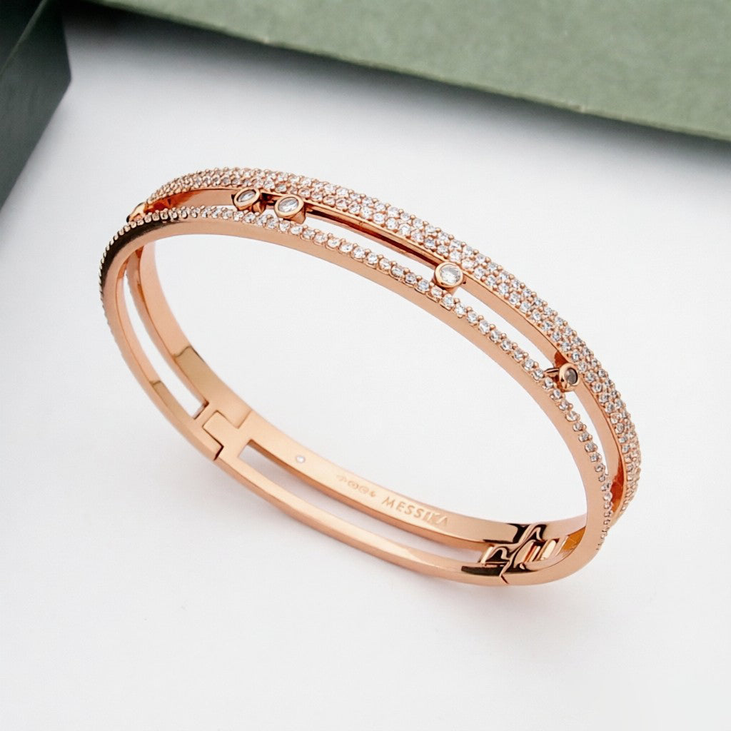 [Clover Jewelry]Move Romane pavé bangle