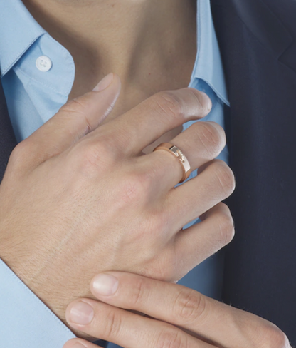 [Clover Jewelery]ALLIANCE LIENS VIDENCE DIAMOND 4MM RING