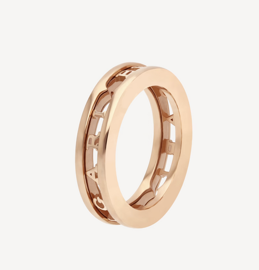 [Clover Jewelery]ZERO 1 ONE-BAND MIT DURCHBROCHENER LOGO-SPIRALENRING