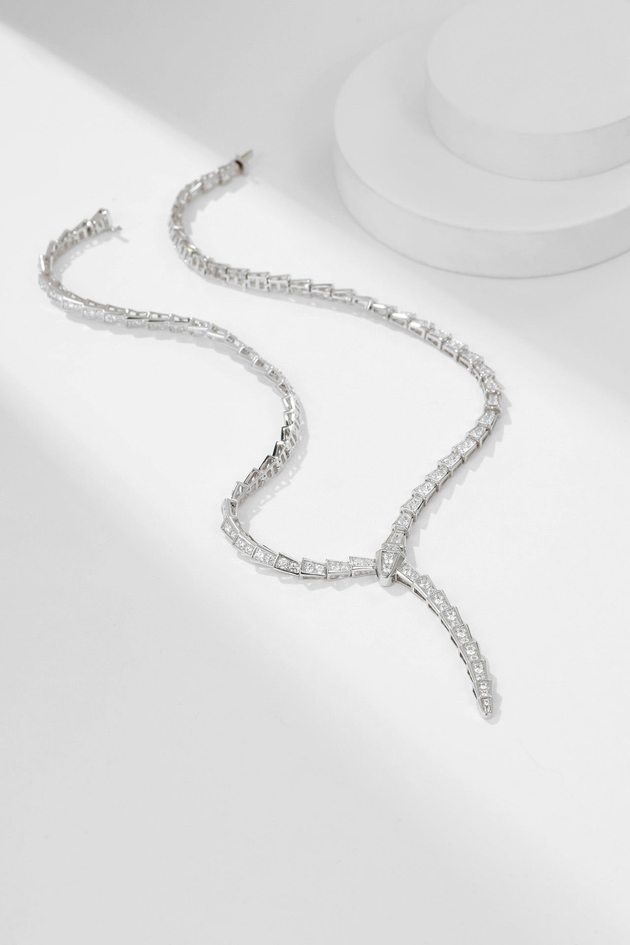 [Clover Jewelry]SERPENTI HALSKETTE SILBER DIAMANT