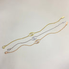 [Clover Jewelry]Lucky Eye Pave-Set Diamond Bracelet