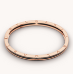 [Clover Jewelry]ZERO 1 PINK GOLD WITH MATTE BLACK CERAMIC BRACELET