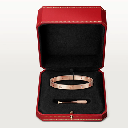 [Clover Jewelery]LOVE BRACELET 6.1MM 4 DIAMONDS