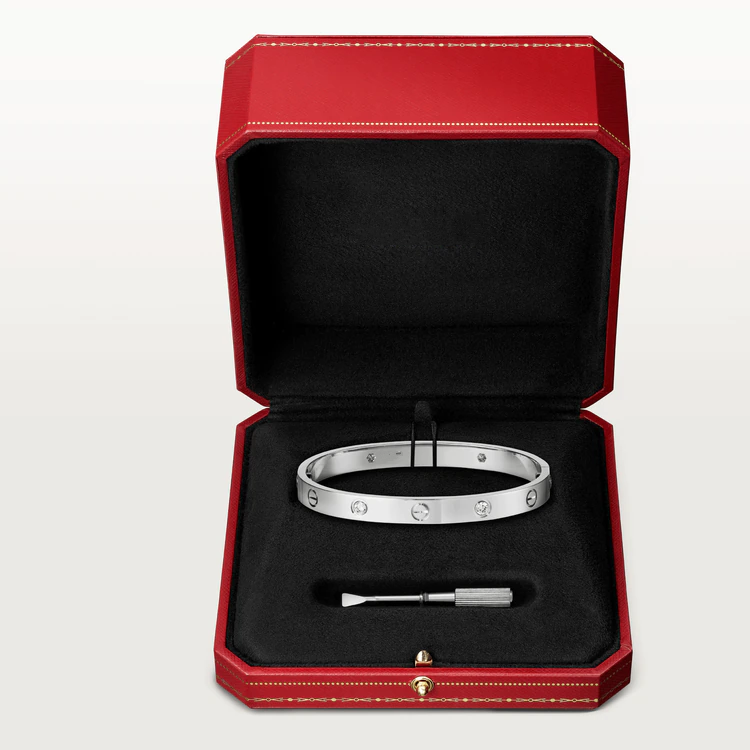 [Clover Jewelry]LIEBESARMBAND 6.1MM 4 DIAMANTEN