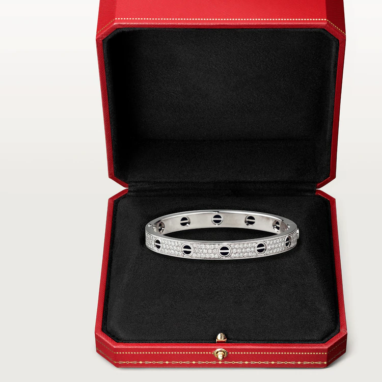 [Clover Jewelry]LIEBESARMBAND 6.1MM DIAMANTBESETZTE KERAMIK