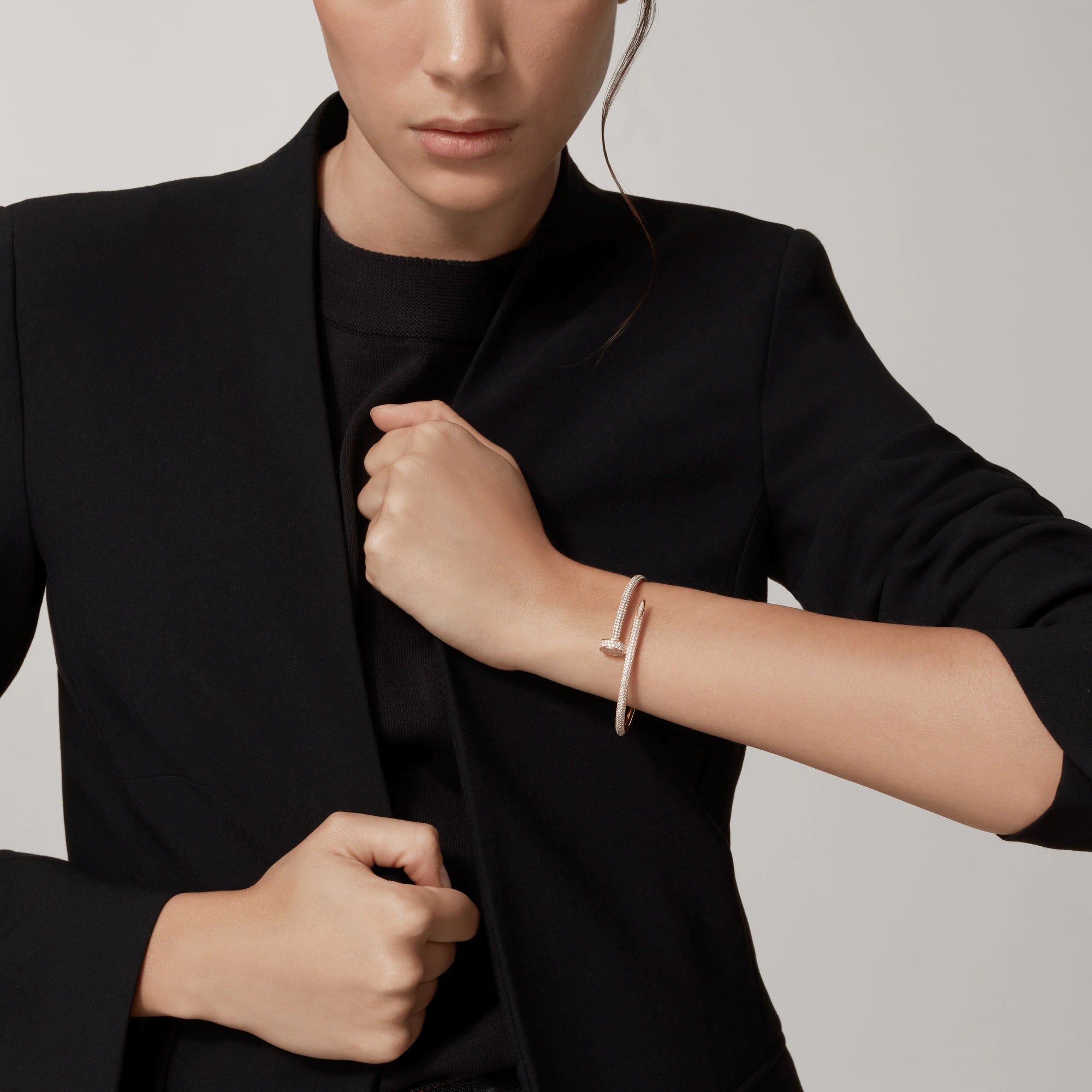 [Clover Jewelry]JUSTE BRACELET 3.5MM ALL DIAMONDS