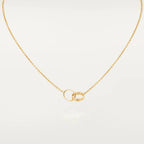 [Clover Jewelry]LOVE NECKLACE DOUBLE RING GOLD