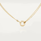 [Clover Jewelry]LOVE NECKLACE 16MM 2 DIAMONDS