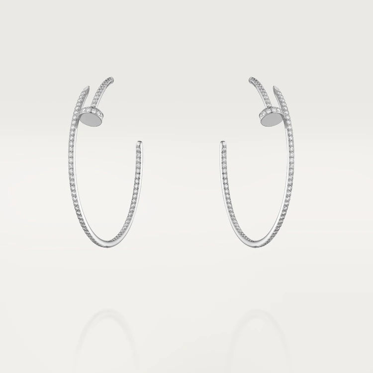 [Clover Jewellery]JUSTE OHRRINGE VOLLER DIAMANTEN 1,8 MM
