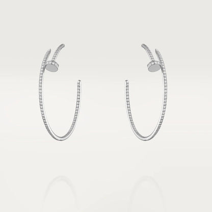 [Clover Jewellery]JUSTE OHRRINGE VOLLER DIAMANTEN 1,8 MM