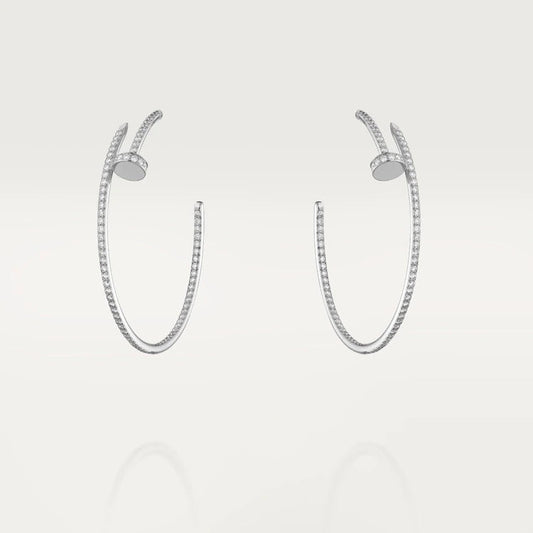 [Clover Jewelery]JUSTE EARRINGS FULL DIAMONDS 1.8MM