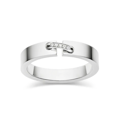 [Clover Jewelery]ALLIANCE LIENS VIDENCE DIAMOND 4MM RING