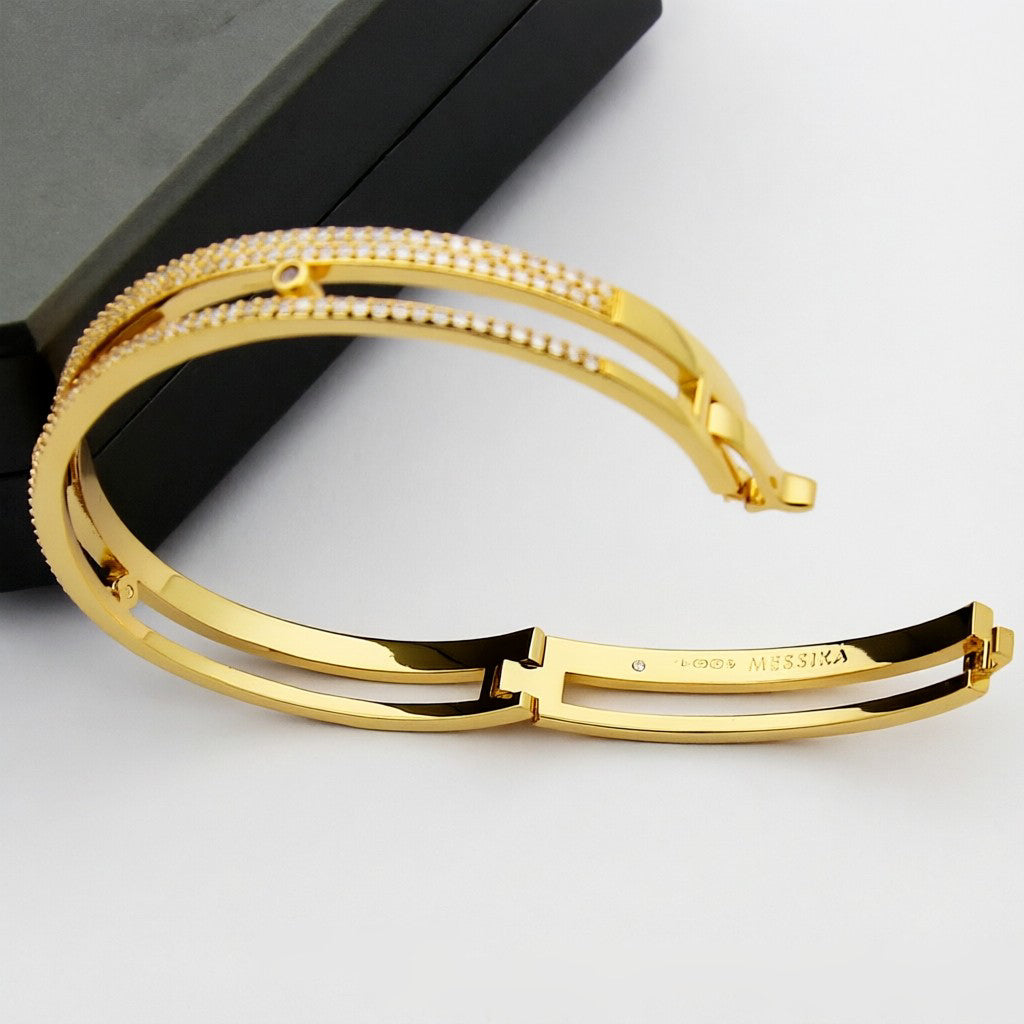 [Clover Jewelry]Move Romane pavé bangle