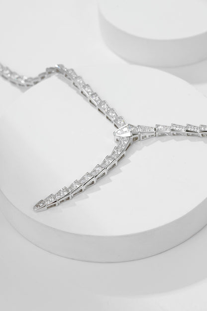 [Regalia jewelry]SERPENTI NECKLACE SILVER DIAMOND