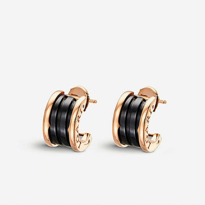[Clover Jewelery]ZERO 1 PINK GOLD CERAMIC EARRINGS