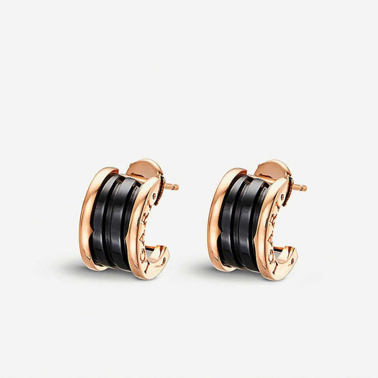 [Clover Jewelery]ZERO 1 PINK GOLD CERAMIC EARRINGS