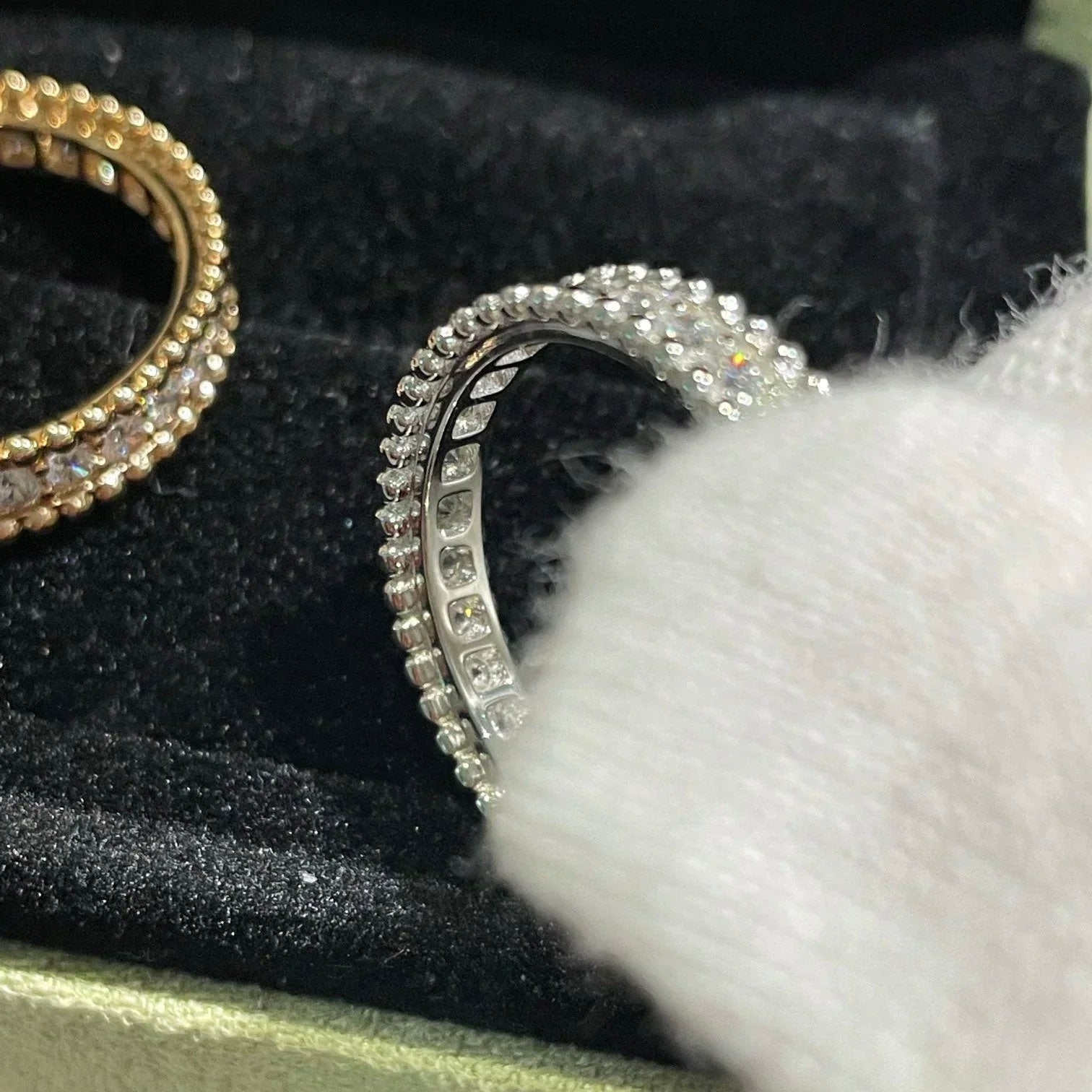 [Clover Jewelry]PERLEE DIAMOND ROSE GOLD RING