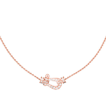 [Clover Jewelery]FORCE 10 PINK GOLD DIAMOND NECKLACE