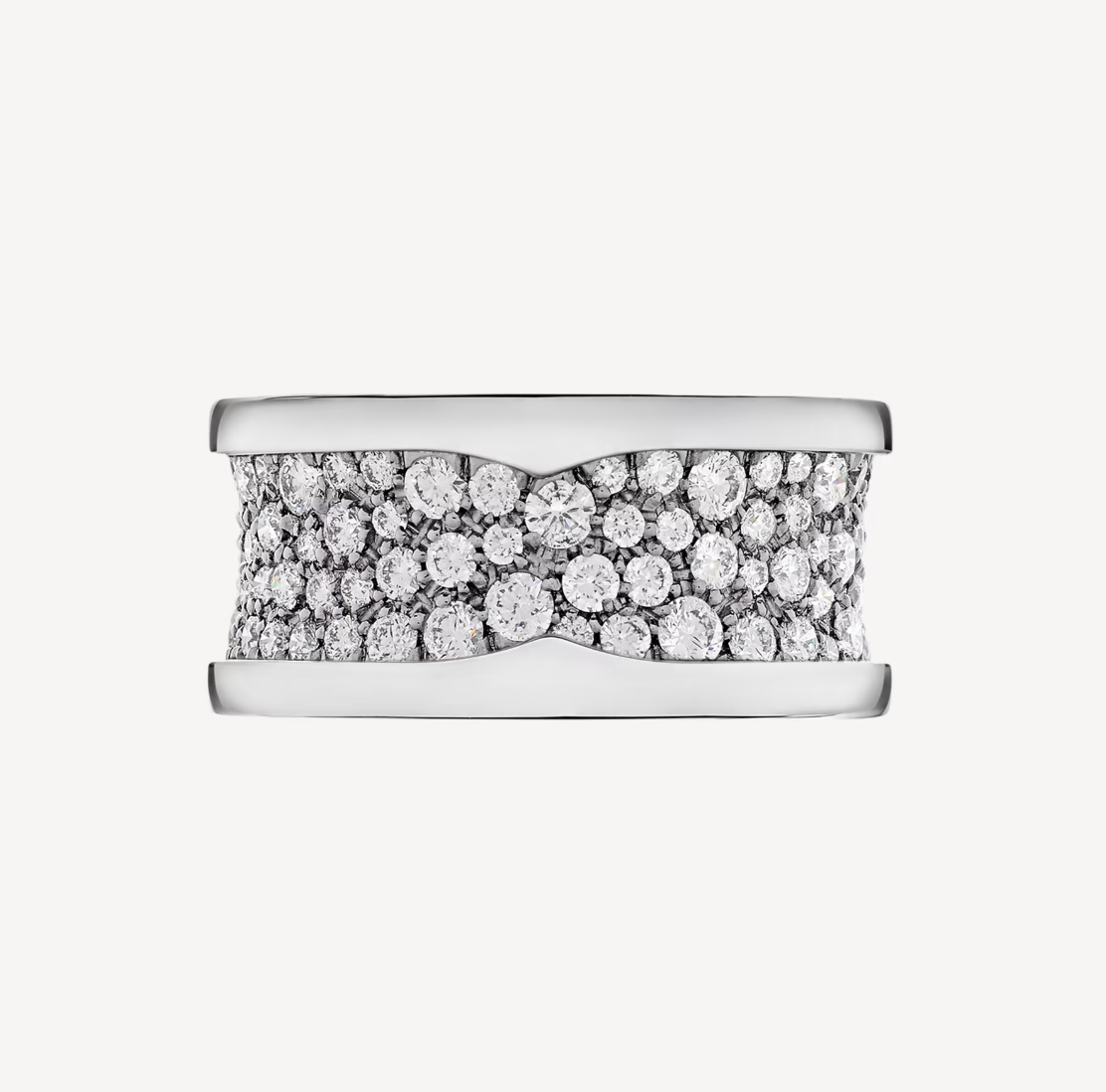 [Clover Jewelry]ZERO 1 MIT GEPFLASTERTEN DIAMANTEN AUF DEM SPIRALRING