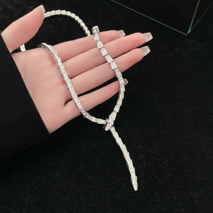 [Regalia jewelry]SERPENTI NECKLACE SILVER DIAMOND