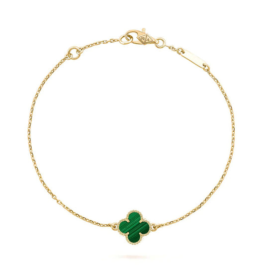 [Clover Jewelery]CLOVER BRACELET MALACHITE 1 MOTIF