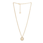 [Clover Jewelry]BY NIGHT DIAMOND PAVED NECKLACE