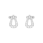 [Clover Jewelry]FORCE 10 FULL DIAMOND STUD EARRINGS MINI MODEL