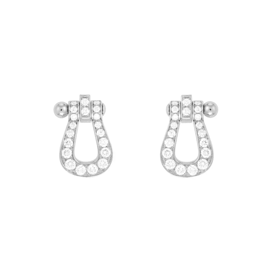 [Clover Jewelery]FORCE 10 FULL DIAMOND STUD EARRINGS MINI MODEL