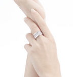[Clover Jewelry]ZERO 1 MIT GEPFLASTERTEN DIAMANTEN AUF DEM SPIRALRING