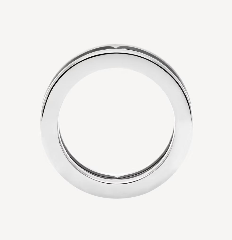 [Clover Jewelry]ZERO 1 ONE-BAND WITH OPENWORK LOGO SPIRAL RING