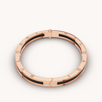 [Clover Jewelry]ZERO 1 PINK GOLD WITH BLACK CERAMIC BRACELET