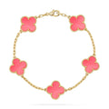 [Clover Jewelry]CLOVER 5 PINK MOP BRACELET