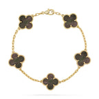 [Clover Jewelry]CLOVER 5 MOTIF GRAY MOP  BRACELET