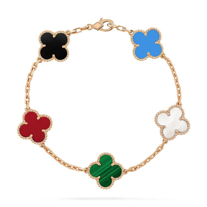 [Clover Jewelery]CLOVER 5 MOTIFS MULTICOLOR  BRACELET