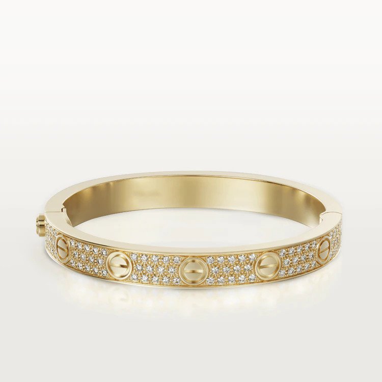 [Clover Jewelery]LOVE BRACELET 6.1MM DIAMOND-PAVED