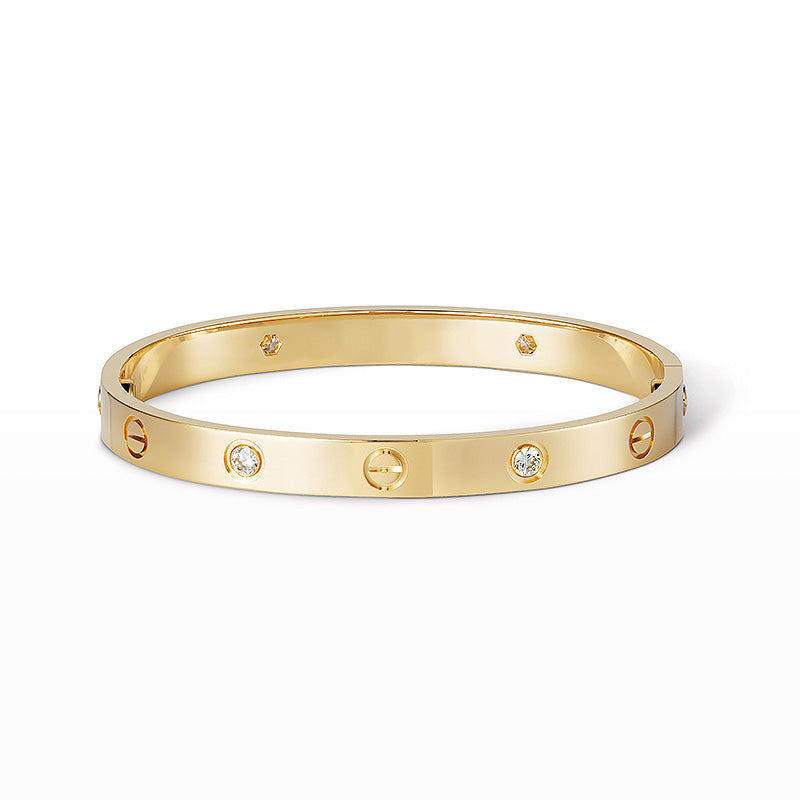[Clover Jewelry]LIEBESARMBAND 6.1MM 4 DIAMANTEN